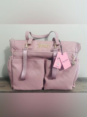 JUICY COUTURE ROYAL BABE TOTE COLOR: DUSTY BLUSH/DUSTY DIAPER BAG NWT